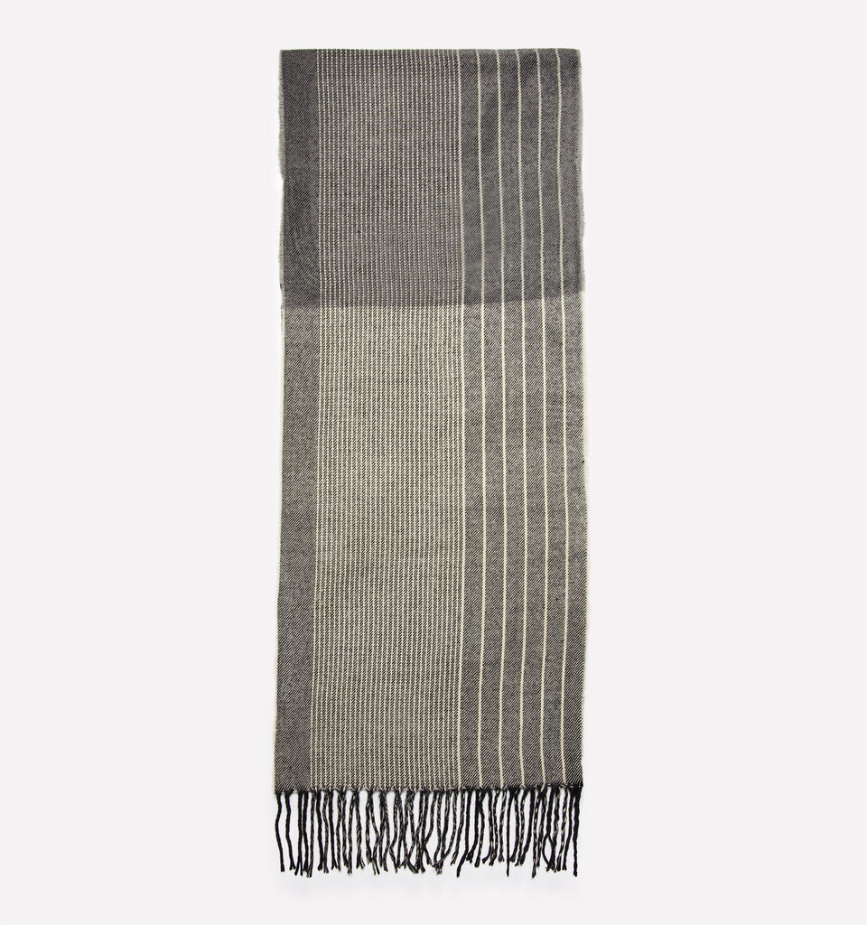Color block scarf - null - Gray | Sisley image number 1